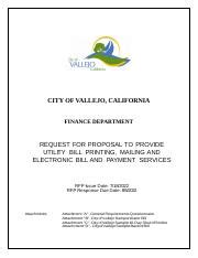 city of vallejo water bill